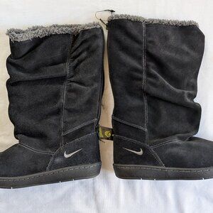 Nike women's black suede boots.  Size 6